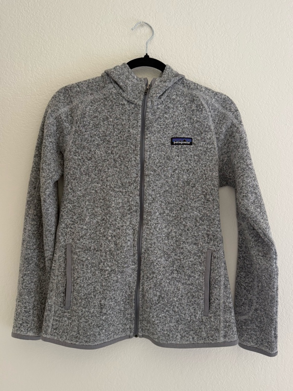 Patagonia Women’s Gray Better Sweater Full Zip Hoody (Birch White)